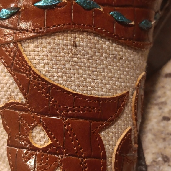 Vintage Donald J Pilner Western Couture Kogi Leather Mule Size 6.5 Med - Picture 8 of 9